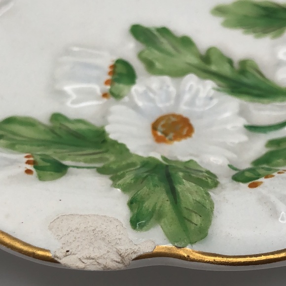 Vintage Mottahedeh Daisy Scalloped Dish. Made in Italy. Numbered S6522 - Picture 13 of 14